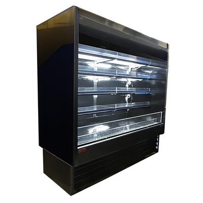 Howard-McCray SC-OD35E-4-B-LED 51" Vertical Open Air Cooler w/ (4) Levels, 115/208-230v, Black
