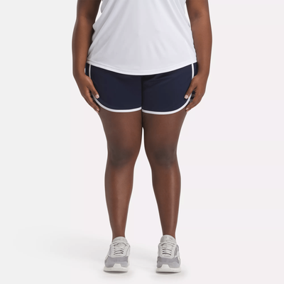 Women's Workout Ready High-Rise Shorts (Plus Size) in Blue