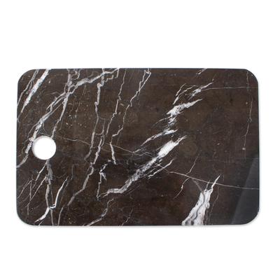 Mesa in Black,'Black Marble Chopping or Cheese Board from Mexico'