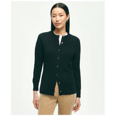 Brooks Brothers Women's Cashmere Cardigan Sweater | Black | Size Medium