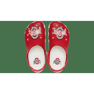 Crocs White Ohio State Classic Clog Shoes