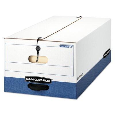 Bankers Box® Liberty Max Strength Storage Box, Legal, 15 x 24 x 10, WE BE, 4 Ctn Corrugated in Blue White | 4.38 H x 19.75 W x 40.25 D in | Wayfair