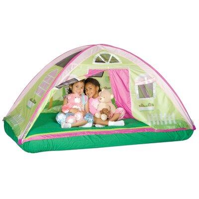Pacific Play Tents Cottage Bed Play Tent w/ Carrying Bag Fabric in Green/Indigo | 35 H x 38 W x 77 D in | Wayfair 19600