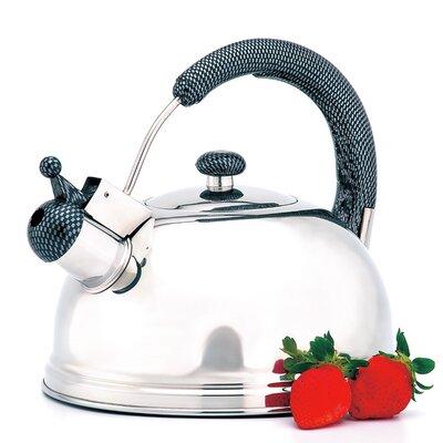 Creative Home 2.7 qt. Stainless Steel Whistling Stovetop Kettle Stainless Steel in Gray | 8 H x 8.75 W x 8.75 D in | Wayfair 72107
