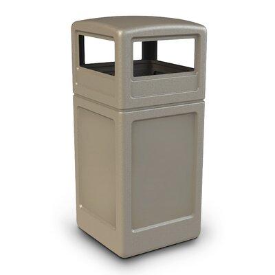 Commercial Zone PolyTec 42 Gallon Trash Can Plastic in Brown | 43.75 H x 18.5 W x 18.5 D in | Wayfair 73290299-Beige