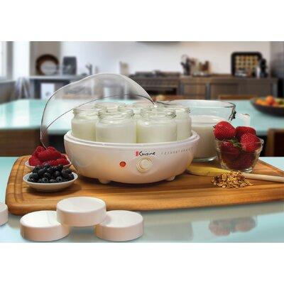Euro Cuisine Yogurt Maker, Glass in White | 6 H x 9.5 W x 9.5 D in | Wayfair 737770462263