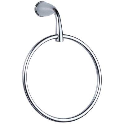 Gerber Plymouth Wall Mounted Towel Ring Metal in Gray, Size 9.625 H x 6.75 W x 3.54 D in | Wayfair D441112
