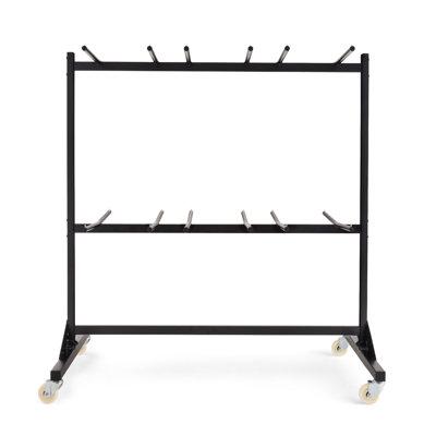 Safco Products Company 840 lb.Capacity Two-Tier Chair Dolly Metal, Size 70.25 H x 64.5 W x 33.5 D in | Wayfair 4199BL