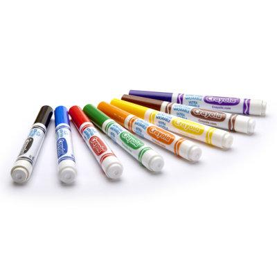 Crayola LLC Washable Coloring Markers 8 Colors, Size 6.69 H x 5.06 W x 0.69 D in | Wayfair BIN7808