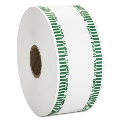 MMF Industries Automatic Coin Flat Wrapper Rolls, Dimes, 1900 Wrappers/Roll in Green | 3.8 H x 8 W x 8 D in | Wayfair CTX50010