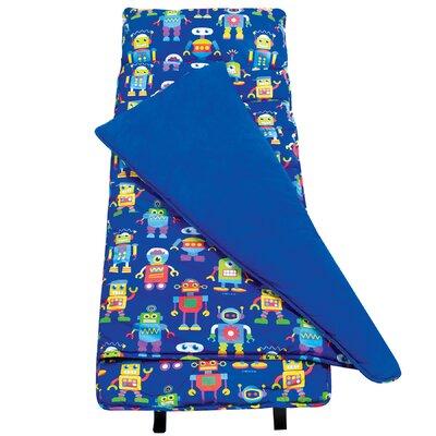 Wildkin Robots Olive Robots Folding Nap Mat Fabric in Blue | 20 W x 50 D in | Wayfair 28112