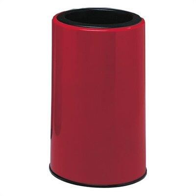 Witt Top Entry Round Receptacle 16 Gallon Trash Can Fiberglass in Red | 23 H x 16 W x 16 D in | Wayfair 7C-1623T-PD-20