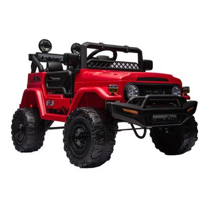 COOSEON All-Terrain Vehicle Car Battery Powe Ride On Toy in Red | 27.56 H x 25.59 W x 38.58 D in | Wayfair SL-W1396107513