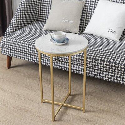 Mercer41 Beauden End Table Wood in White | 24.5 H x 15.75 W x 24.5 D in | Wayfair 457A176974BE485ABA893A4A08EB639F