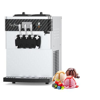 Zstar Commercial Ice Cream Maker, Frozen Yogurt Machine, 22-30L/H, 2450 W in White | Wayfair LZN-0YI2EEBQ