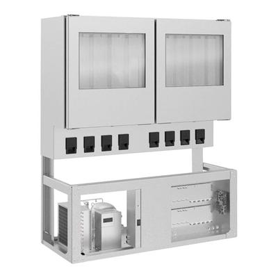 Vollrath FC-4TD-28120-C SerVue Touchless Refrigerated 8-Compartment Slide-In Salad Dispenser - 120V