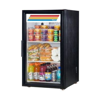 True GDM-06-34-HC~TSL01 20" Countertop Refrigerator w/ Front Access - Swing Door, Black, 115v | True Refrigeration