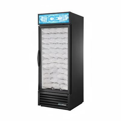 True GDIM-26NT-HC~TSL01 30" Indoor Ice Merchandiser w/ (54) 8 lb Bag Capacity - Glass Door, Black, 115v | True Refrigeration