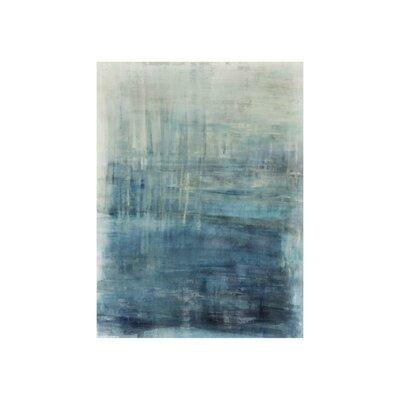 Chelsea Art Studio Crossover by Sonia Noir - Painting Canvas/Metal in Blue/White | 40 H x 30 W x 1.5 D in | Wayfair 52GCSN0021-B