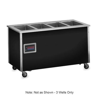 Vollrath 36130 46" Hot Food Bar - 3 Full Size Pan Wells, 30x46x28", Enclosed Base, Stainless, Stainless Steel