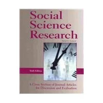 Social Science Research: A Cross Section Of Journal Articles For Discussion & Evaluation