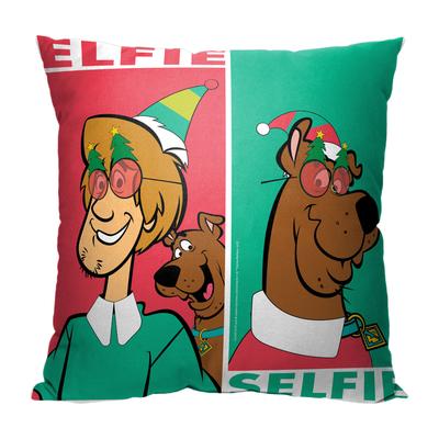 Wb Scooby Doo Elfie Selfie 18X18 Printed Throw Pillow by The Northwest in O