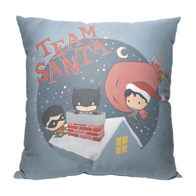 Wb Dc Justice League Team Santa Printed Throw Pillow by The Northwest in O