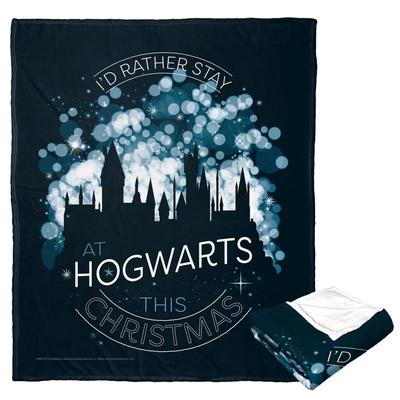 Wb Harry Potter Hogwarts This Christmas Silk Touch Throw by The Northwest in O