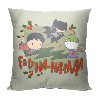 Wb Dc Justice League Fa La Ha Printed Throw Pillow by The Northwest in O