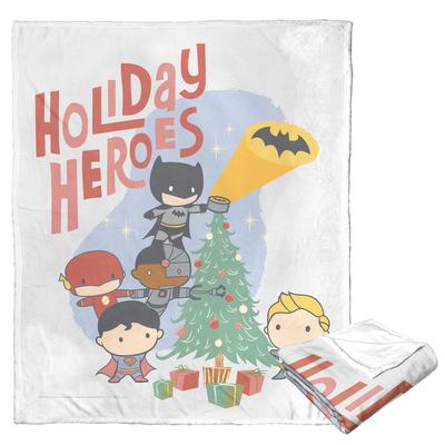 Wb Dc Justice League Holiday Heroes Silk Touch Throw by The Northwest in O