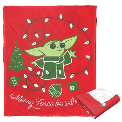Star Wars: The Mandalorian Merry Force Silk Touch Throw Blanket by The Northwest in O