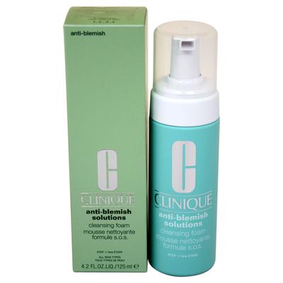 Anti-Blemish Solutions Cleansing Foam (All Skin Types) by Clinique for Unisex - 4.2 oz Cleansing Foa