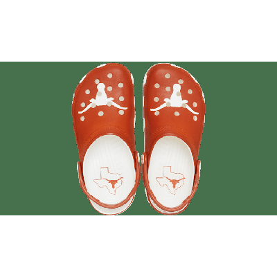 Crocs White University Of Texas Classic Clog Shoes