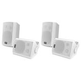 Pyle Wall Mount 6.5-Inch Bluetooth Indoor & Outdoor Speaker System (2 Pack) | Wayfair 2 x PDWR51BTWT
