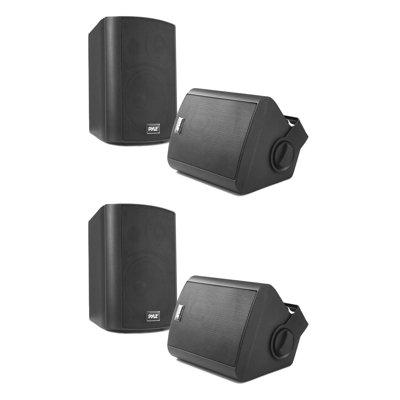 Pyle Wall Mount 6.5-Inch Bluetooth Indoor & Outdoor Speaker System (2 Pack) | Wayfair 2 x PDWR62BTBK