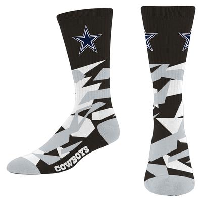 Men's For Bare Feet Dallas Cowboys Shattered Camo Crew Socks