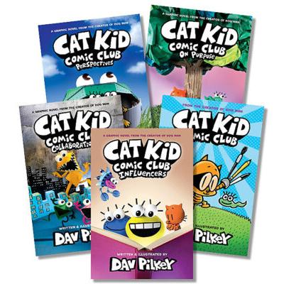 Cat Kid Comic Club #1-5 Pack (Hardcover) - Dav Pilkey