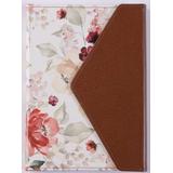 Journal: Foldover Floral Brown Flap