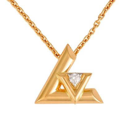 Louis Vuitton Jewelry | Louis Vuitton Pendant Lv Volt One Pm Gold K18yg Diamond Q93805 | Color: Gold | Size: Os