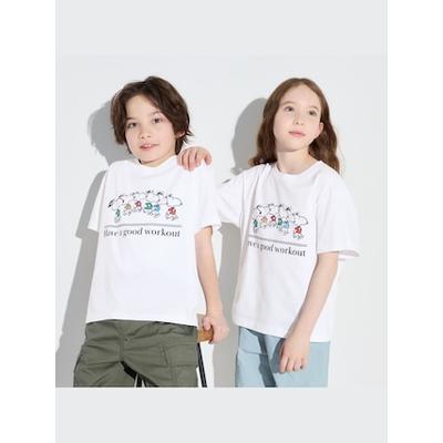 Kid's Peanuts Sports Club Ut (Short-Sleeve Graphic T-Shirt) | White | 5-6Y | UNIQLO US