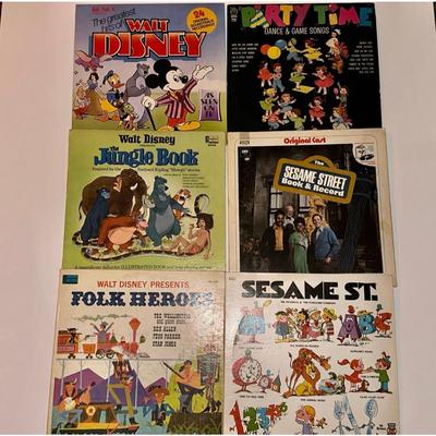 Disney Media | 6 Vintaged Assorted Vinyls | Color: Black/Blue | Size: Os