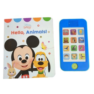 Disney Toys | Disney Baby Board Book With Matching Talking Cell Phone | Color: Blue/White | Size: Osbb