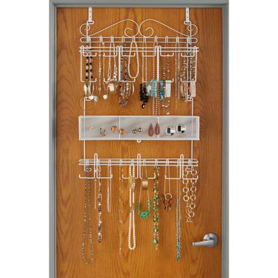 Scroll Jewelry Organizer by BrylaneHome in White