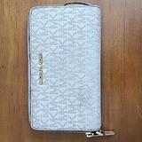 Michael Kors Bags | Michael Kors Jet Set Vanilla Monogram Wallet Wristlet Smartphone Case 009 H20 | Color: Brown/White | Size: Os