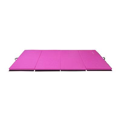 BalanceFrom Fitness All Purpose Folding Gymnastics Gym Exercise Mat for Yoga, Aerobics, Pilates, & Martial Arts Vinyl in Pink | Wayfair BFGR-01PK