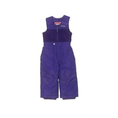 SNOZU Snow Pants With Bib - High Rise: Purple Sporting & Activewear - Size 3Toddler