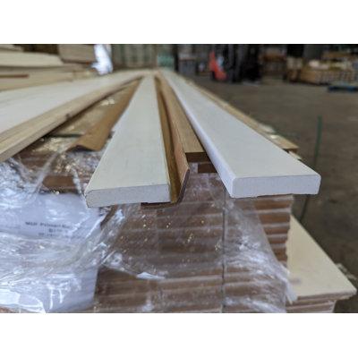 Golden State Floors MDF 2.25 W x 84 L in White Hardwood Trim | 84 H x 2.25 W x 0.56 D in | Wayfair NFB214-C-2