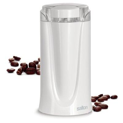 Salton Spice & Herb Electric Blade Coffee Grinder Plastic in White | 6.7 H x 3.5 W x 3.5 D in | Wayfair CG1990WH