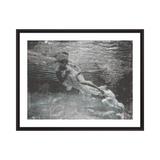 Theodore Alexander Lunch Time Splash 1 Framed on Paper by Studio L57 Narrative Print Paper in Gray/Green | 31.75 H x 40.75 W x 1.63 D in | Wayfair