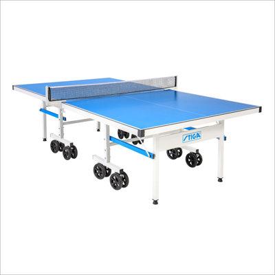 STIGA XTR Outdoor Table Tennis Table Aluminum/Steel Legs in Blue/Gray | 30 H x 60 W x 63 D in | Wayfair T8575W